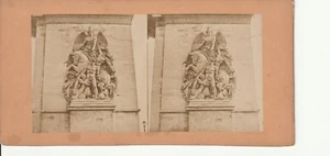 Photo albumine Stéréo 1870 PARIS ARC DE TRIOMPHE, stéréoscopique 8X16cm - Bild 1 von 1