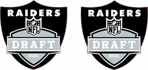 Decalcomanie casco mini calcio Las Vegas Raiders Draft - Foto 1 di 2