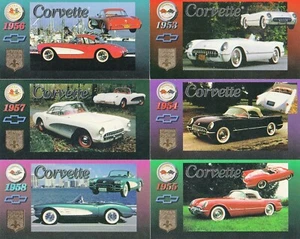 CORVETTE HERITAGE COLLECTION WIDEVISION 1996 COLLECT-A-CARD BASE SET OF 90 TR - Picture 1 of 4