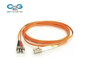 Cable de fibra óptica C2G 33164 OM1, cable de fibra de PVC multimodo dúplex LC-ST 62,5/125 - Imagen 1 de 3