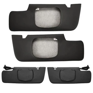 Ford Mustang 2005-2011 parasol cubierta de cuero PU ajuste interior personalizado negro - Imagen 1 de 7