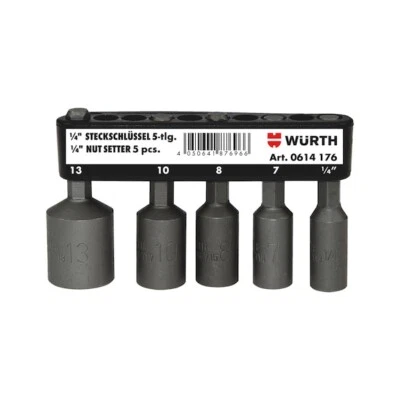 Bussole Esagonali Metriche Attacco Diretto per Avvitatore - WÜRTH 0614176 - Immagine 1 di 4