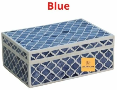 Bone Inlay Jewelry Storage Decorative Box Home Decorative Living Room - Image 1 of 2