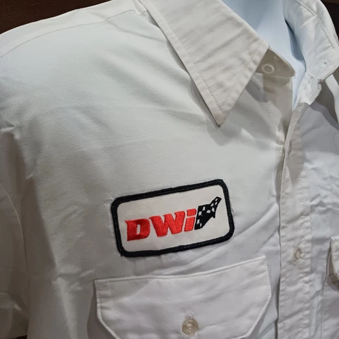 Darrell Waltrip Inc DWI Team Issued XL Shop Shirt NASCAR Winston Cup Racing Cover
