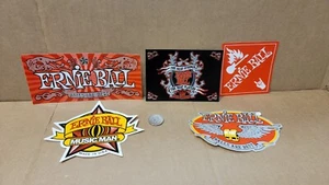 Lot Of 5 Ernie Ball Stickers Decals Discontinued - Picture 1 of 4