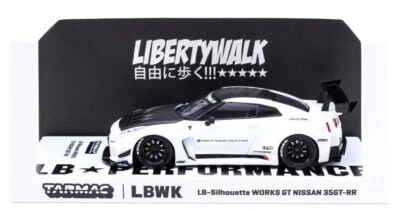Tarmac Works Liberty Walk LBSilhouette Works GT Nissan 35GT-RR 1:43 Diecast Car  - Image 1 of 3