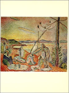 Impresión vintage 1972 Henri Matisse Luxe Calme Et Volupte 1904 placa de bellas artes playa - Imagen 1 de 3