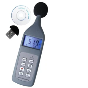 9.3" SL5868 Digital Sound Pressure Noise Level Meter 30~130 DB Decibel Bluetooth - Picture 1 of 10