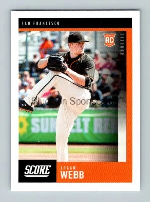 2020 Panini Chronicles Score #9 Logan Webb RC - Image 1 of 2