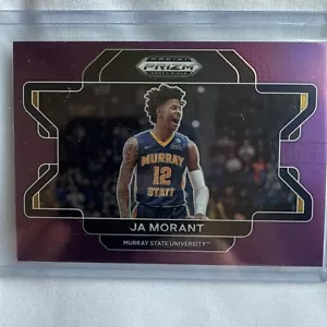 2022-23 Panini Prizm Draft Picks Purple Prizm Variation #19 Ja Morant #’d 43/75 - Picture 1 of 7