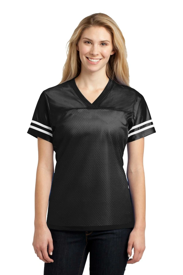 Camiseta deportiva colorida de manga corta Sport-Tek LST307 para mujer Foto 1 de 1
