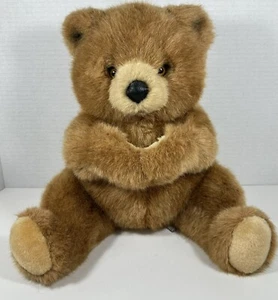 Vintage 1985  11" Avarti  Baby Animals Light Brown Applause Bear Hands Connected - Picture 1 of 9
