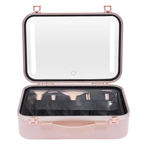 LED Makeup Bag Professional Portable Makeup Case Large Travel Cosmetic Organizer - Picture 1 of 24