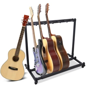Soporte de guitarra de 5 compartimentos Soporte de guitarra eléctrica multiplaza Soporte de trípode de cinco guitarras - Imagen 1 de 12