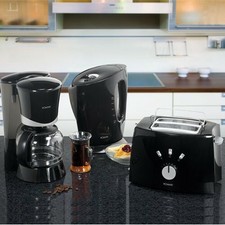 3in1 SET WASSERKOCHER TOASTER KAFFEEMASCHINE KAFFEEAUTOMAT KÜCHENSET FS 1500 bl