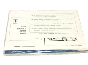 Ferrari F50 Workshop Service Times Schedule Labour Hourly Guide Manual - Picture 1 of 1