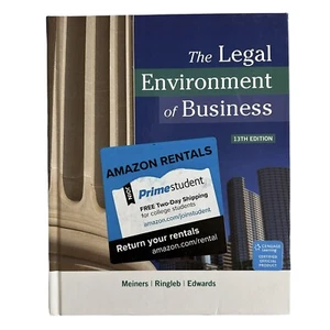Cengage The Legal Environment Of Business 13th Edition By Author Meiners - Picture 1 of 3