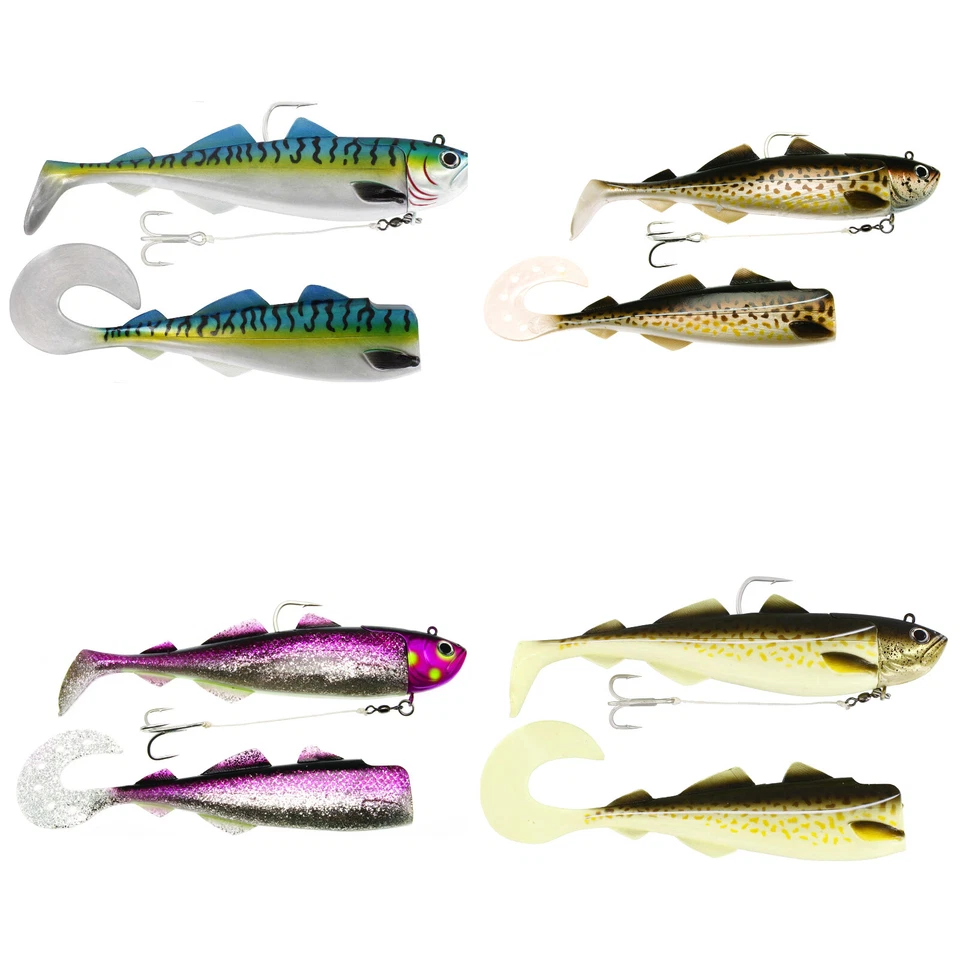 Westin Crazy Daisy Gummifisch montiert Angeln Meer 23cm/27cm Norwegen Köder - Bild 1 von 1