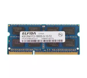 Elpida 4 GB 2Rx8 PC3-10600 DDR3 1333 Mhz memoria RAM SO-DIMM computer portatile per Intel #%^ - Foto 1 di 5
