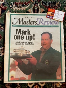 Mark O'Meara THE AUGUSTA CHRONICLE (Full Paper) Aug. 13, 1998, MASTERS Champion - Picture 1 of 6