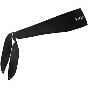 Halo Headband Sweatband Tie Version - Black - Picture 1 of 1