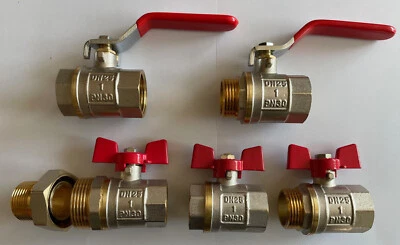 Kugelhahn 1 Zoll Wasserhahn Absperrhahn 1"  33 mm Absperrventil Wasser Hahn - Bild 1 von 4