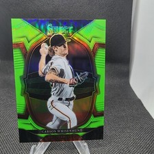 Carson Whisenhunt 2023 Select Concourse Neon Green prizm - # 46/75 - Giants