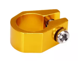 Tuf Neck style BMX bicycle seat post clamp - 25.4mm (1") - GOLD - Picture 1 of 1