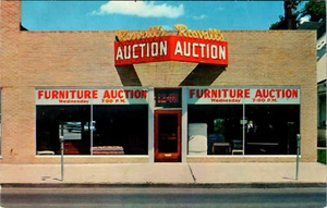 DENVER, COLORADO - SUBASTA DE MUEBLES ROSVALL - POSTAL PUBLICITARIA DE COLECCIÓN - Imagen 1 de 2