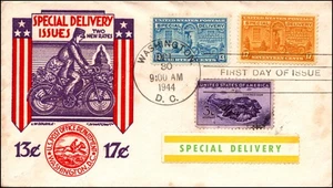 Scott E18 - 17 Cents Special Delivery With E17 - Staehle FDC - Unaddressed - Picture 1 of 2