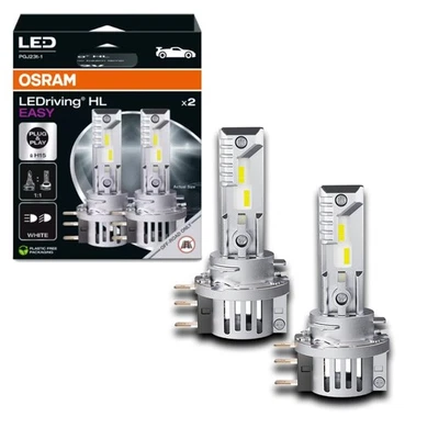 Lampade LED Osram H15 HL Easy 2 PZ per Fari Auto Luce Bianca 6500K - Imagen 1 de 4