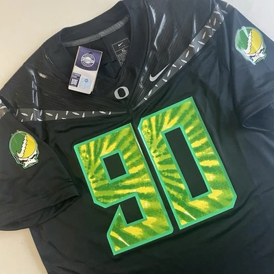 Nike Oregon Ducks Grateful Dead Football Jersey Men XL Tie-Dye - Image 1 of 4