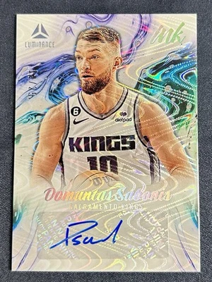 Domantas Sabonis 2022 Chronicles Luminance Ink Auto Swirl /25 Sacramento Kings - Image 1 of 2