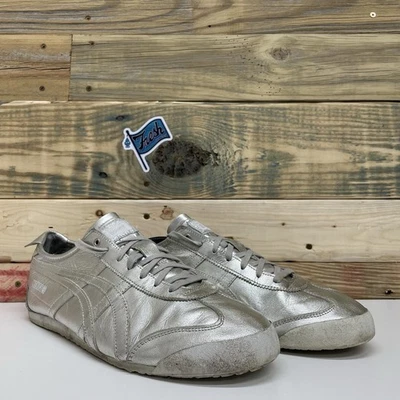 Asics Onitsuka Tiger MEXICO 66 DELUXE Mens SZ 13 Metallic Silver VERY RARE COLOR - Image 1 of 4