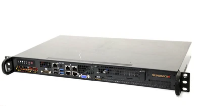 SuperMicro 1U Server 505-2 Mini-ITX Server, Atom C2758 2.4GHz 8core, 8GB RAM PC3 - Image 1 of 4