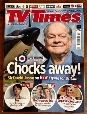 TV TIMES 12/9/2020 DAVID JASON Richard Attenborough DAVID TENNANT Dennis Nilsen - Image 1 of 4