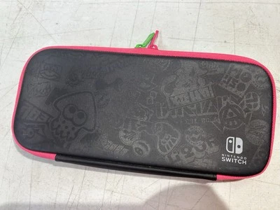 Funda protectora de viaje para Nintendo Switch Splatoon 2 verde neón rosa Foto 1 de 4