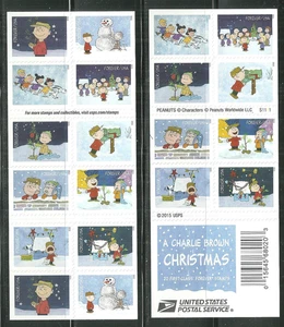 STATI UNITI LIBRETTO COME NUOVO A CHARLIE BROWN NATALE 2015 - Foto 1 di 1