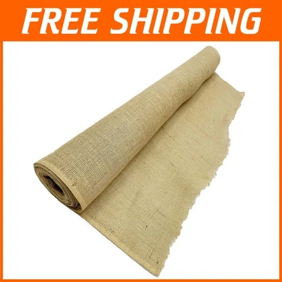 Versatile 40" Wide x 24' Long Jute Burlap - Craft, Garden, and Decor Solutions - Image 1 of 4