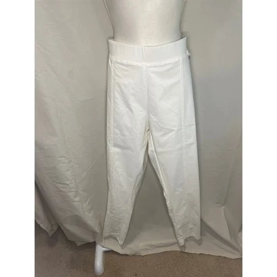 Calvin Klein Womens White Leggings Pants 1X Pull On Side Zip New with Tags - Image 1 of 4