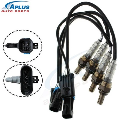 Sensor de oxígeno aguas arriba y aguas abajo 4 piezas para 96-02 Chevrolet GMC 234-4012 234-4018 Foto 1 de 4