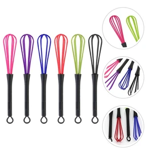 Juego de batidor de tinte de plástico duradero 6 piezas mezclador de salón para peluqueros y panaderos - Imagen 1 de 12