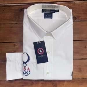 Polo Ralph Lauren Hemd Herren XL (18,5 36/37) 2008 TEAM USA OLYMPIADE Selten NEU - Bild 1 von 9
