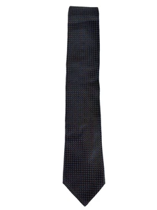 Corbata de seda geométrica cambiante de color azul cobre metálico Canali Italia - Imagen 1 de 6