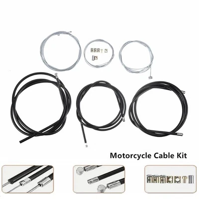 54" Throttle Cable Motorcycle Cable Set 60" Clutch Cable and Brake Cable Durable Foto 1 de 4