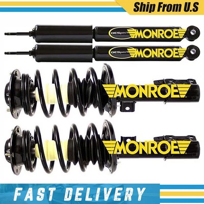 Amortiguadores delanteros traseros puntales y resorte para Chevrolet Malibu Monroe Quick 2004-2012 Foto 1 de 4