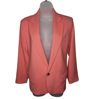 A.L.C. Dakota Blazer Jacket Maillot Coral 6 Structured 1 Button Career Business - Image 1 of 4
