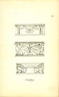 Sarcophagi Three Designs Greek Roman Engraving