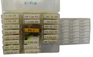 20 Pcs Glass and Ceramic Fuses, Fast and Slow-Blow, 2AG and 3AG, New, NOS - Picture 1 of 1