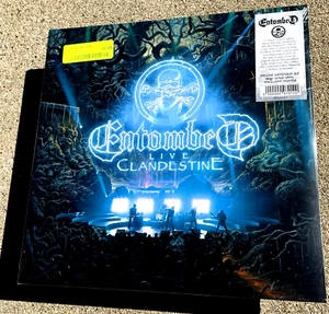 ENTOMBED Gold Vinyl NEW SEALED Live Clandestine - Foto 1 di 1